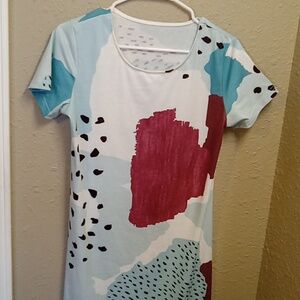 Fun Print T Shirt Mini Dress